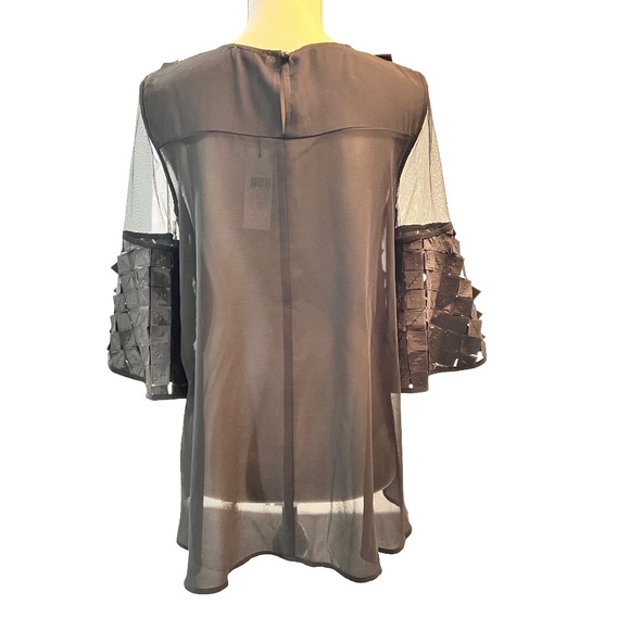 # A021 WHY DRESS BLACK , Hi-LO ROMANTIC 3D Diamond satin patches, pearls - Picture 2 of 12